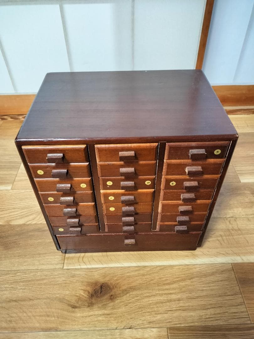 レトロ　木製引き出し式収納家具　ミニチェスト