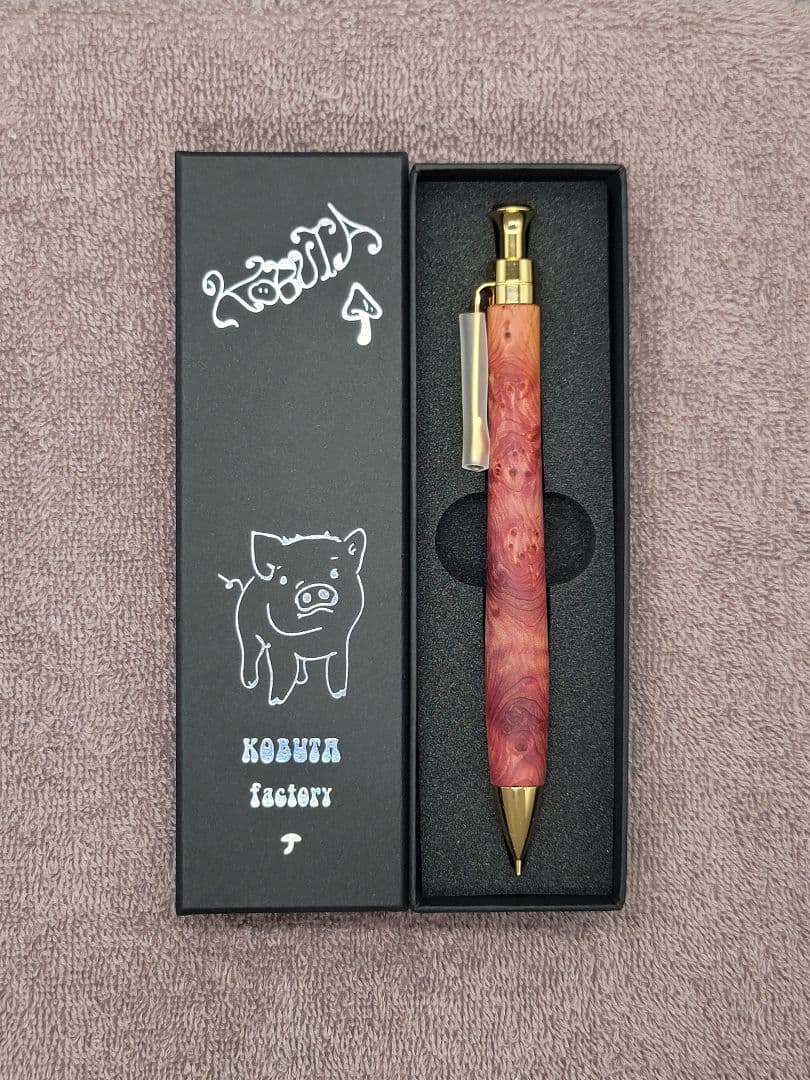 新品　こぶた工房　タクサスフロリニーバー　極上杢　シャープペンシル0.5