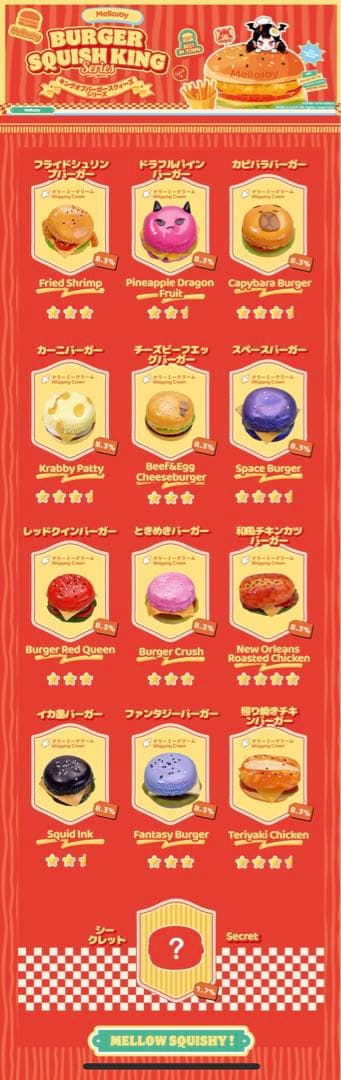 Mellojoy メロジョイ ハンバーガー 3箱 新品未開封 スクイーズ