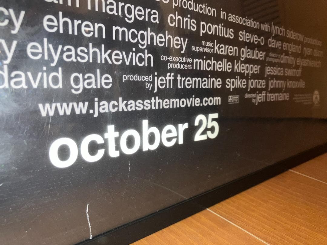 初版！両面版！02年 MTV 「ジャッカス」The Movie 特大 ポスター