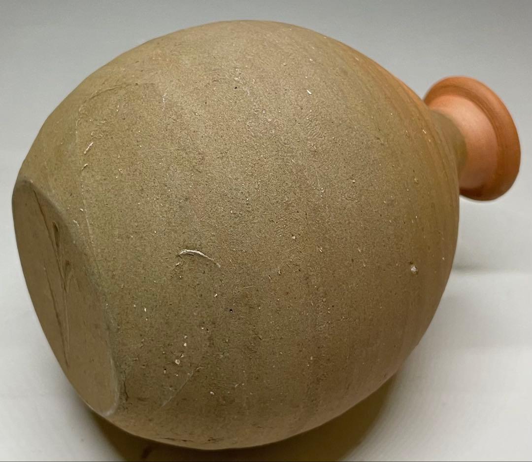 人間国宝　藤原雄　備前徳利　備前焼　共箱　共布　栞　新聞記事　d79