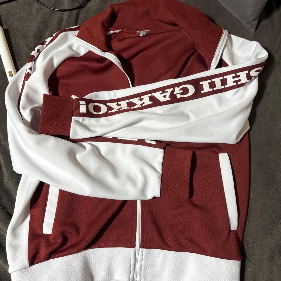 新しい学校のリーダーズ ジャージ赤 上下セット 下未使用 【バラ売り無】Mサイズ