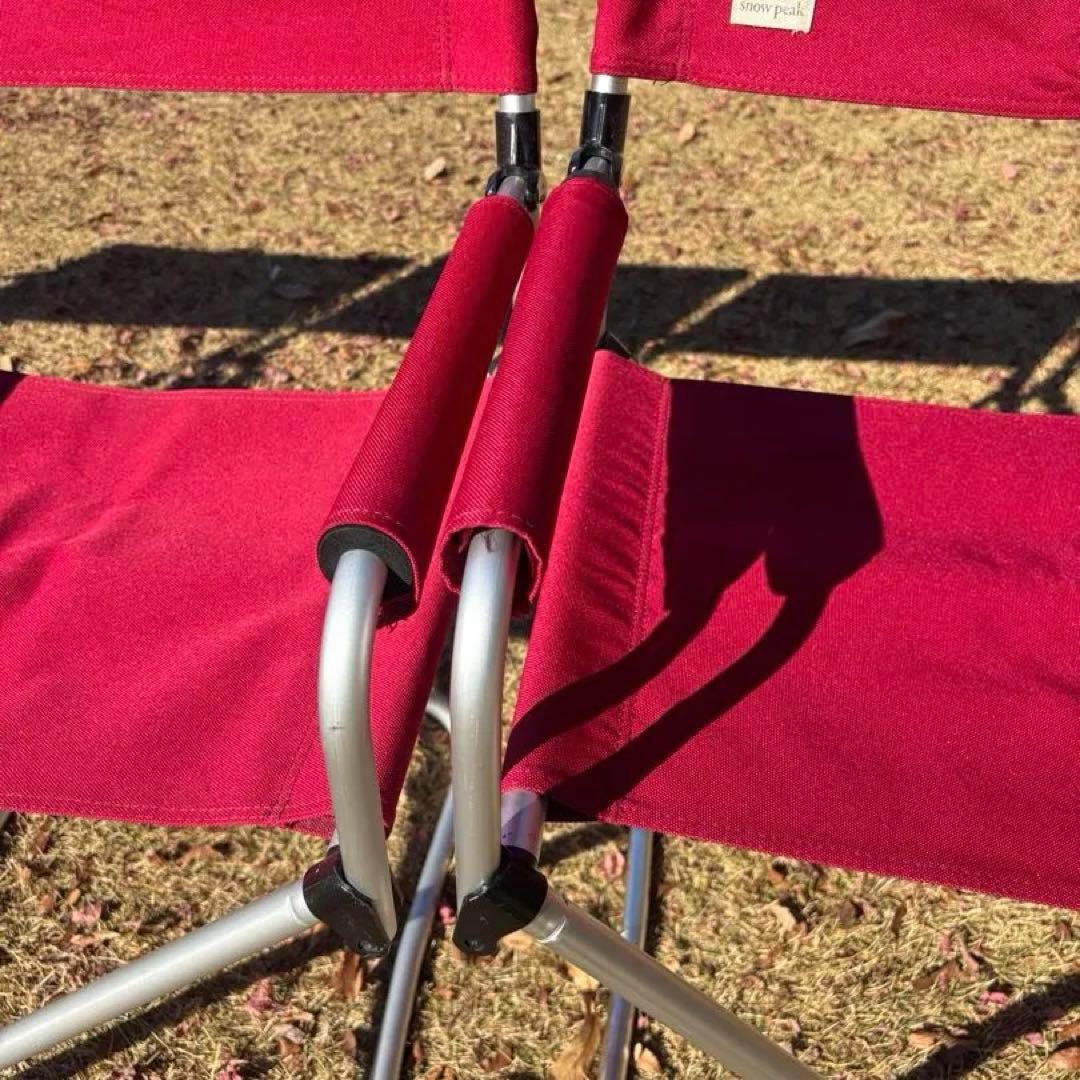 スノーピーク FDチェアワイド RD 4脚セット キャンプ チェア 折り畳み