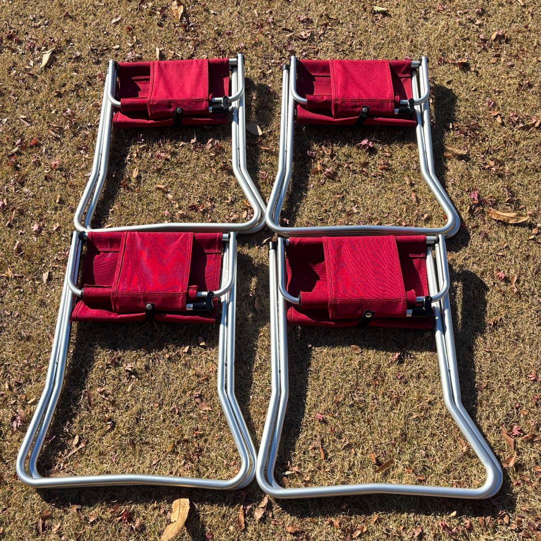 スノーピーク FDチェアワイド RD 4脚セット キャンプ チェア 折り畳み