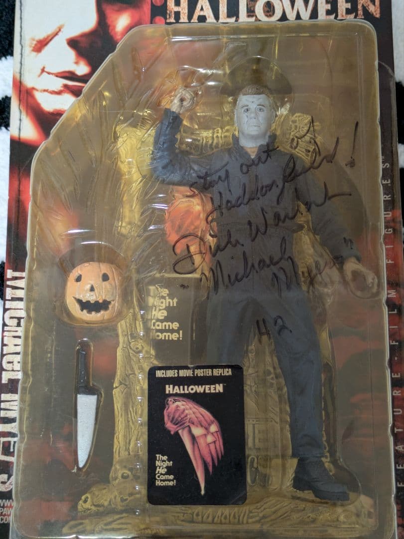 「ハロウィン」マイケル・マイヤーズ役俳優 直筆サイン入り フィギュア