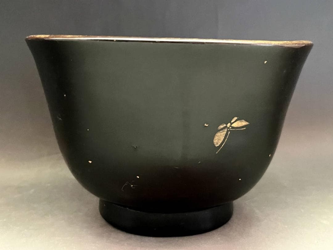 鉢■時代有り 豊楽焼 江戸時代 豊木 唐草紋 織部 古い貫入菓子器 桐箱 骨董■