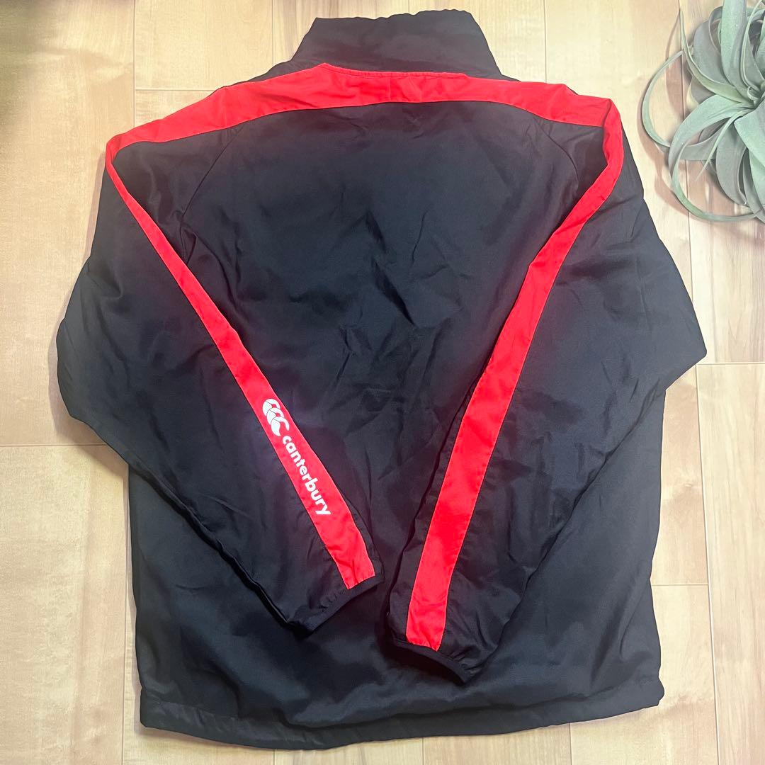 B*e様 canterbury ウォームアップウェア 上下セット 黒/赤　少し厚