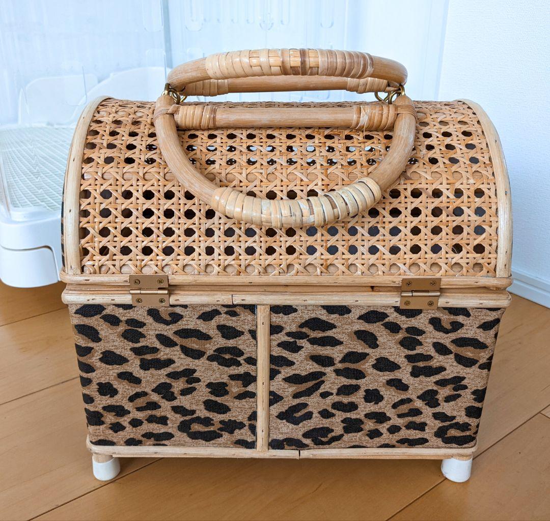 うさぎ　小動物用　キャリーケース　ラタン