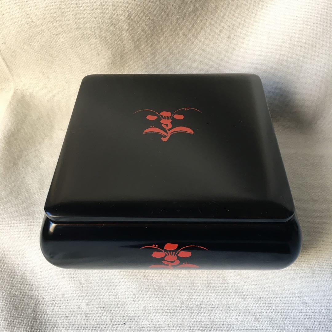 秀衡塗　トレー付きお重箱　インテリア　ヴィンテージ 昭和61 年未使用　沢本漆器