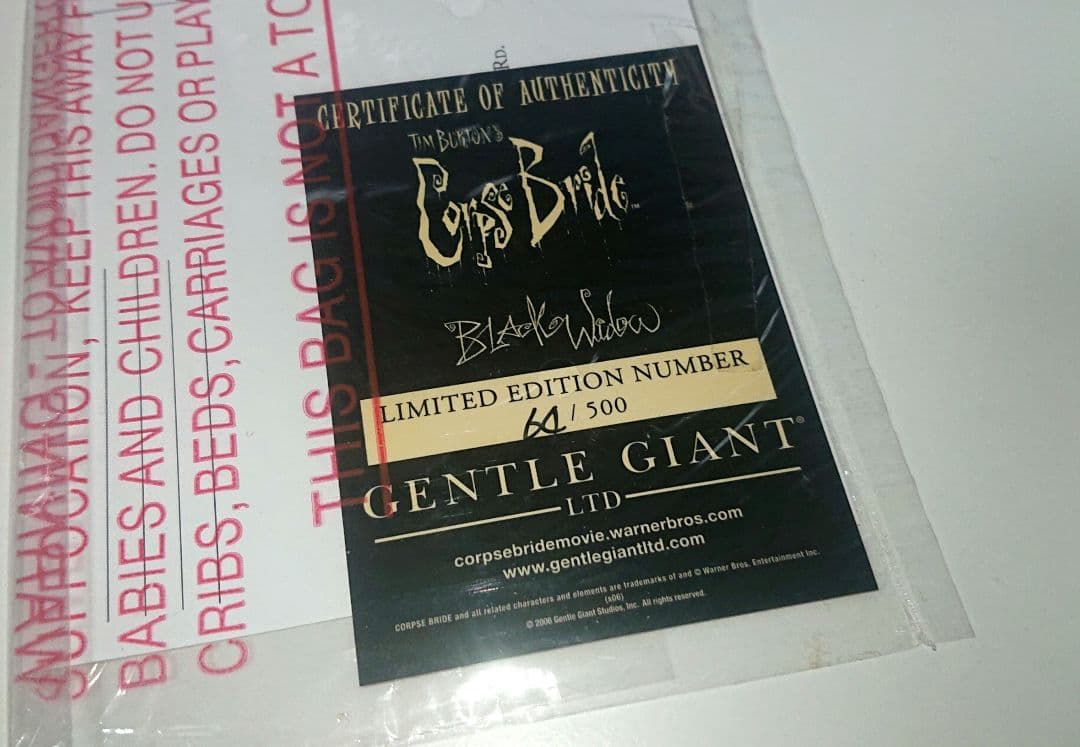 【値下げ中】世界限定500体／「コープスブライド」ブラックウィドー スタチュー
