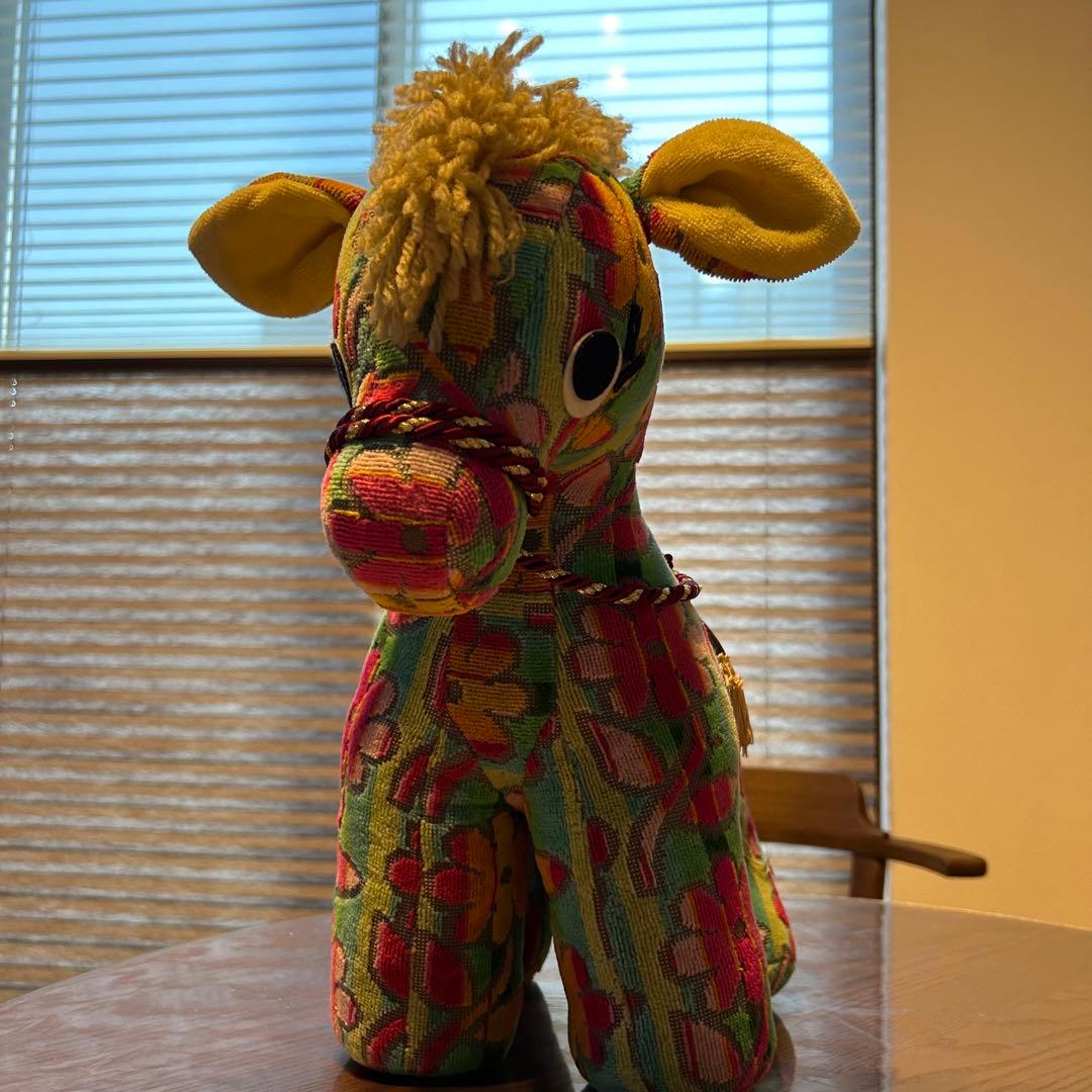 馬型ぬいぐるみ 花柄