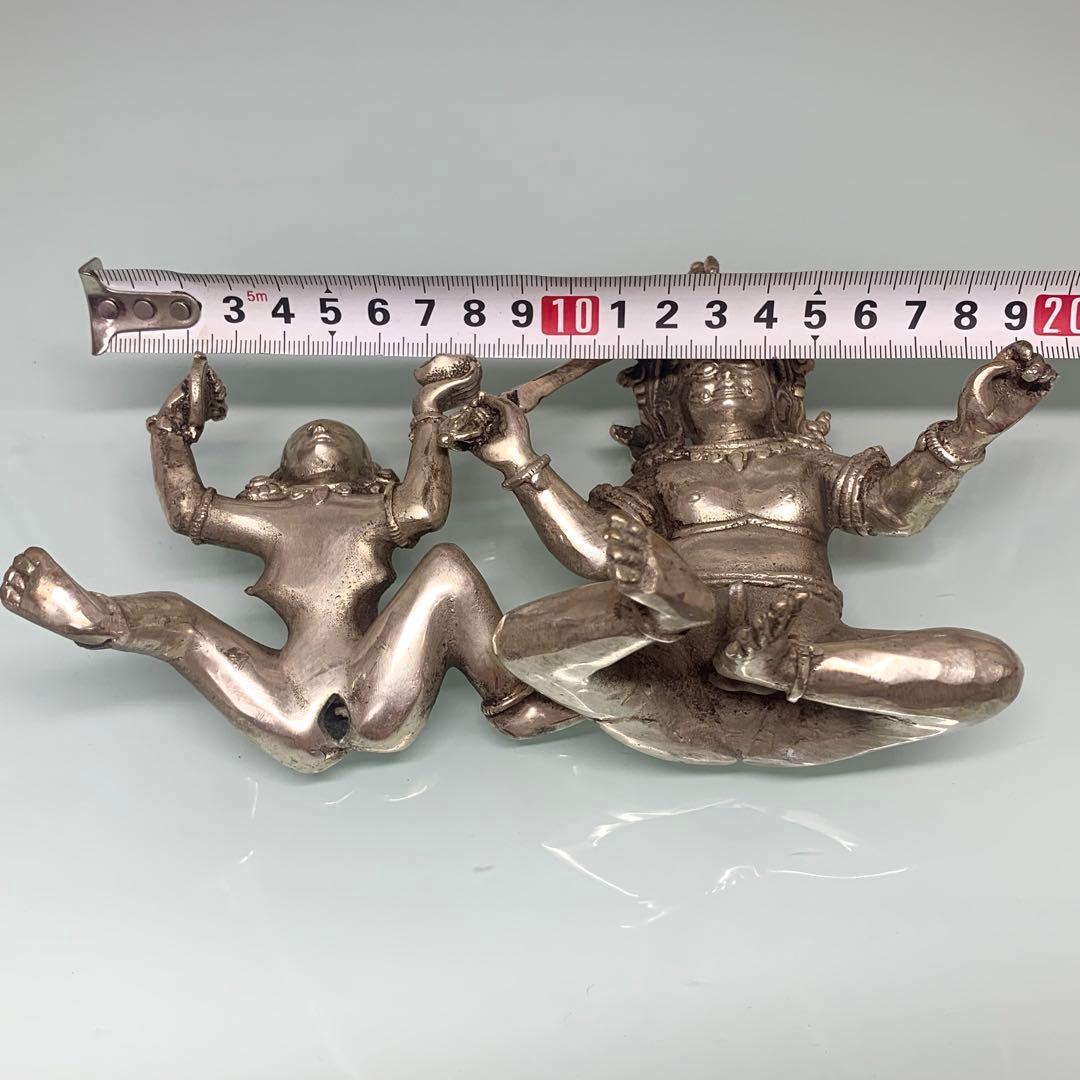 縁起物　仏壇　天王金剛仏と女灵仏 交歡 法王金剛劍持つ　金剛杵持つ　レア時代物