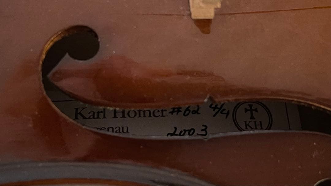 カールヘフナー　#62ドイツ製 バイオリン　弓シッカー　ハードケース　3点セット