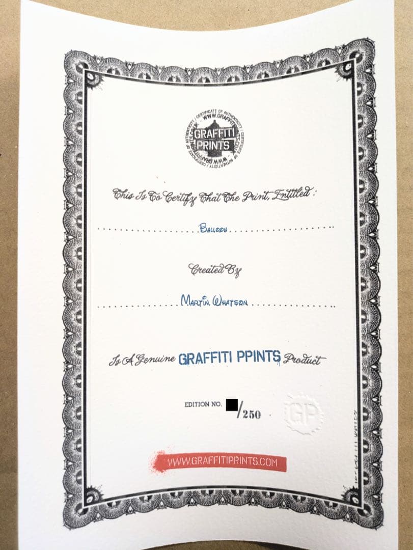 【真作】最安最終値下げMartin Whatson-Balloon-ステッカー付