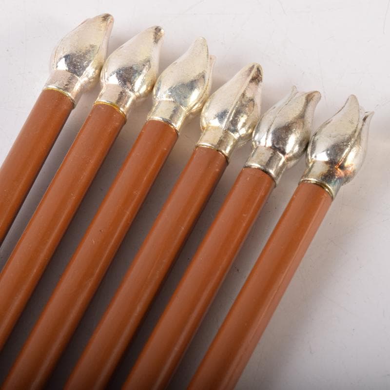 茶道具　南鐐　桐実頭など　火箸　四組まとめて　M　7099