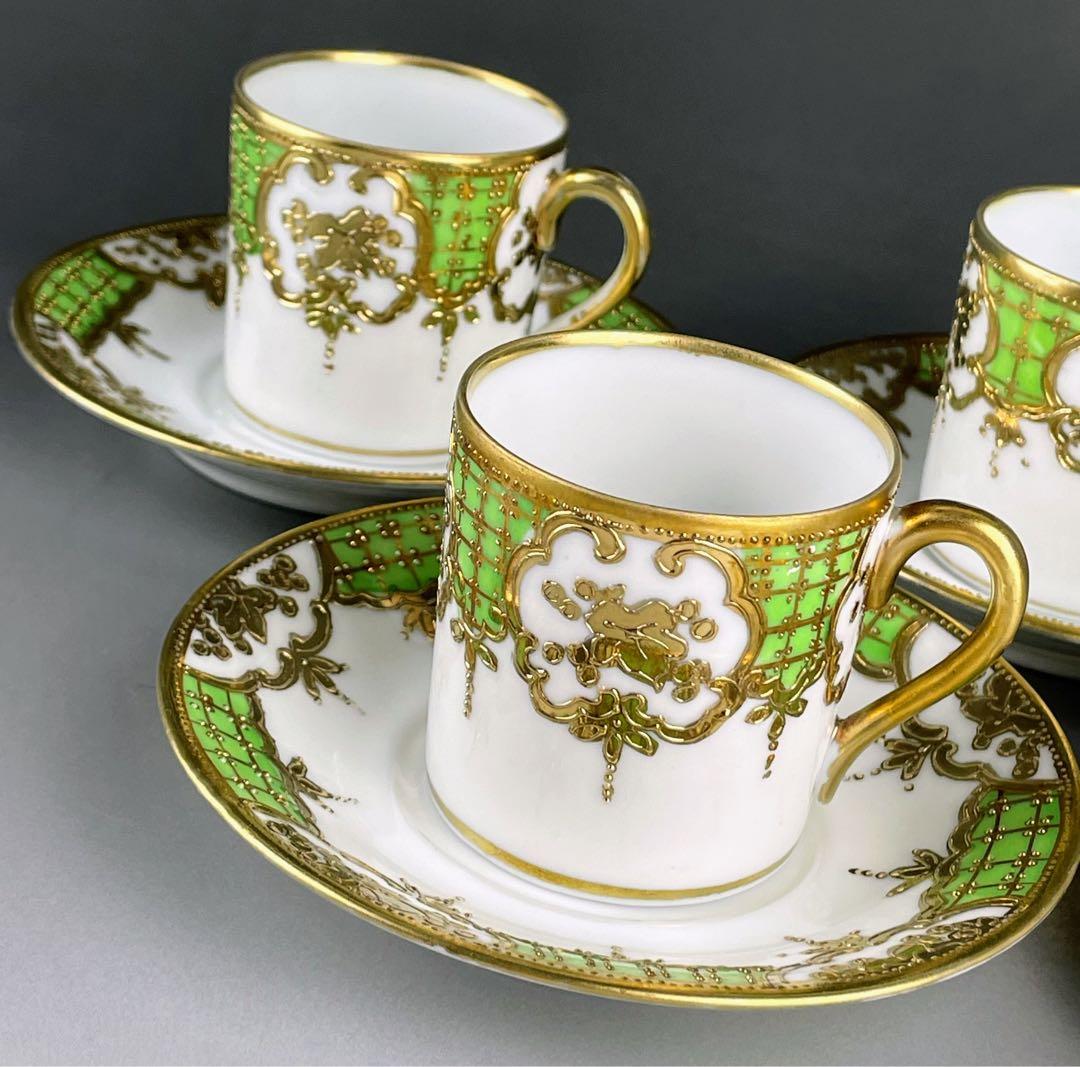 オールドノリタケ ティーセット 25.4㎝ チョコレートポット カップ＆ソーサー