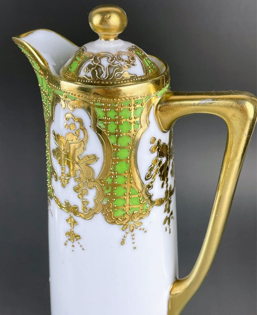 オールドノリタケ ティーセット 25.4㎝ チョコレートポット カップ＆ソーサー