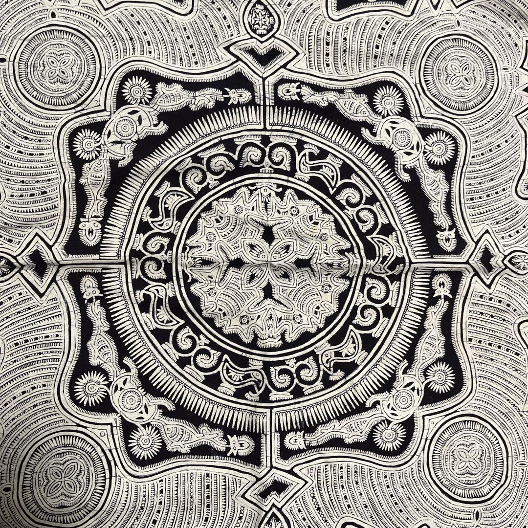 中国少数民族の古い青染め布