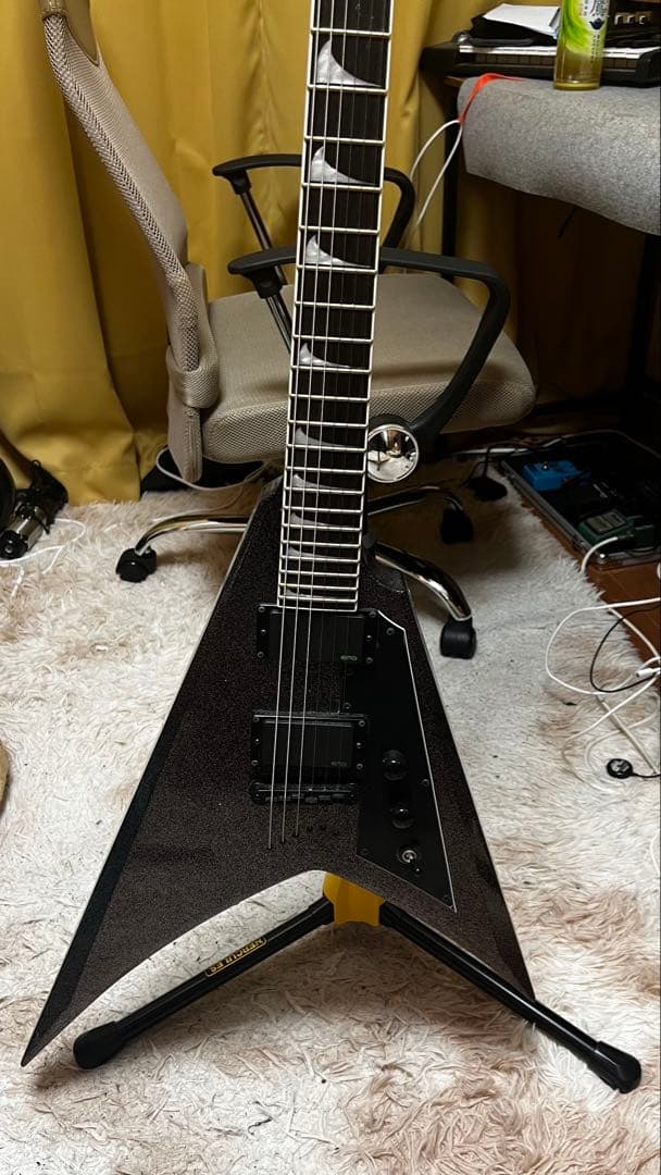 【美品】ESP LTD KH-V Black カーク・ハメット モデル
