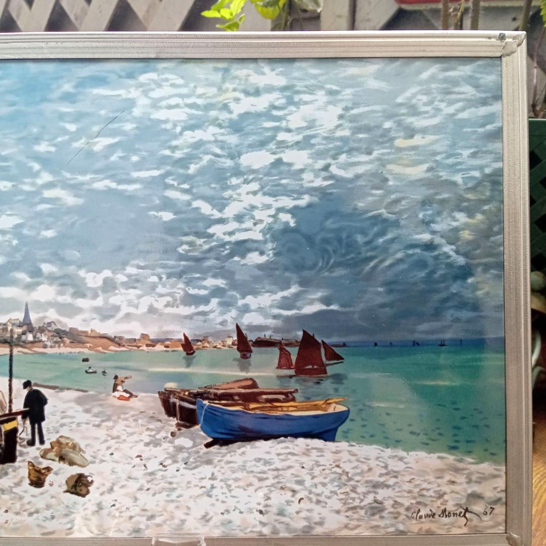 モネ ステンドグラス サン＝タドレスの海岸 1867 グラスマスターズ社