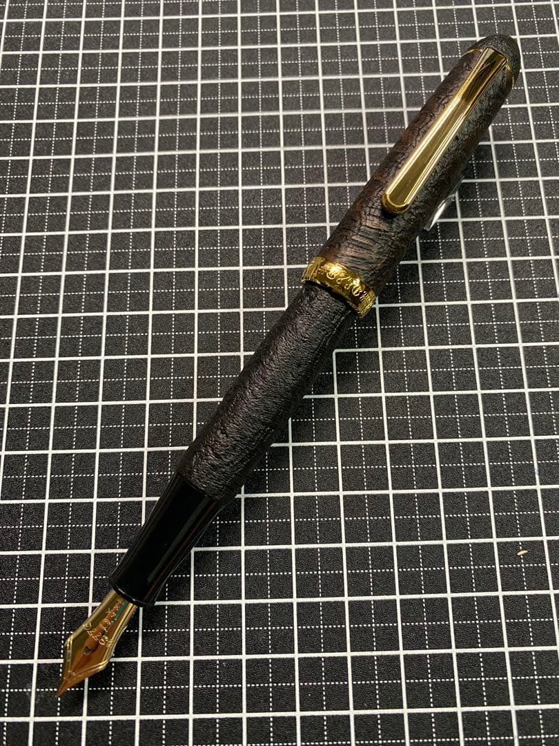 PLATINUM #3776 ブライヤーシェル　万年筆　字幅M