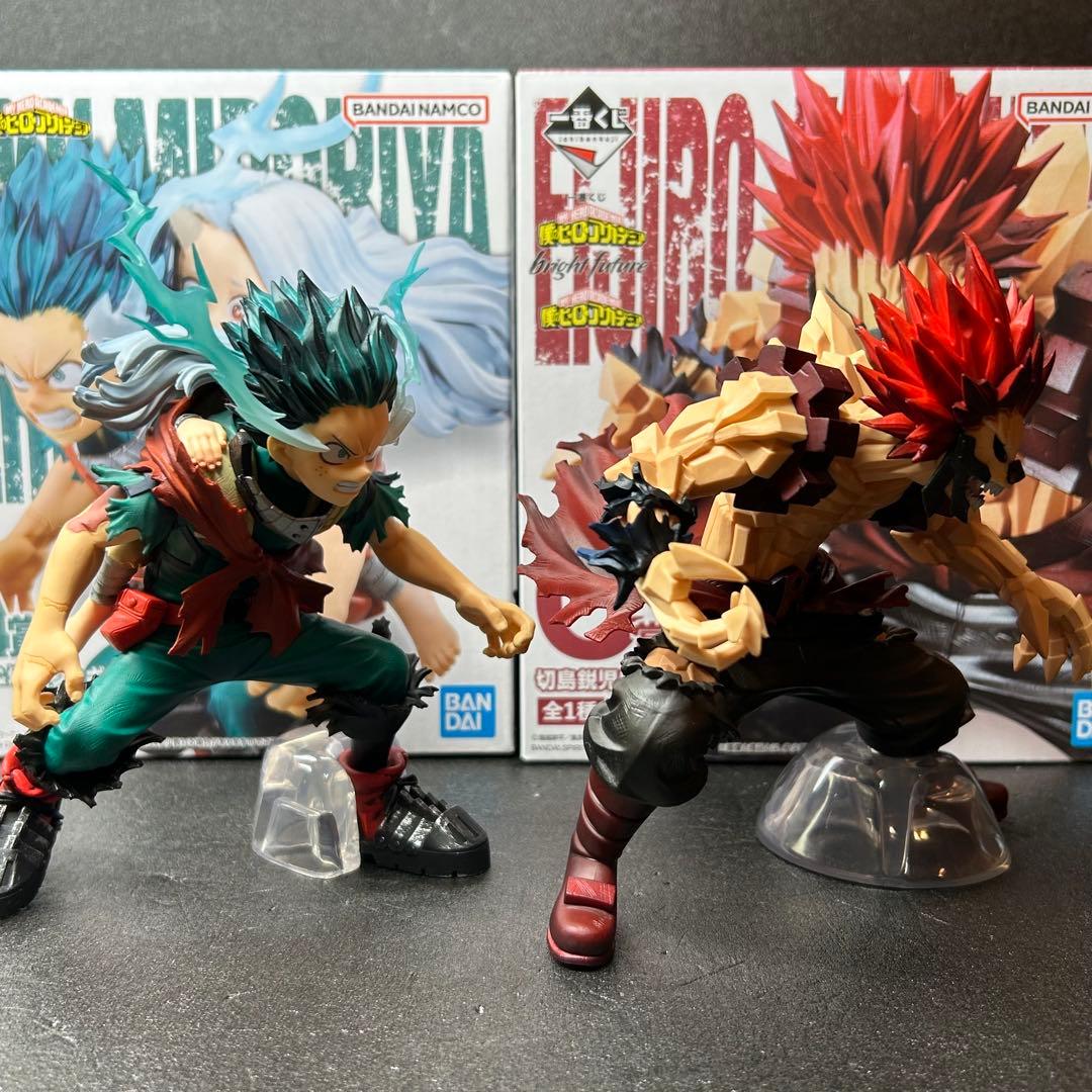 ヒロアカ　フィギュア　一番くじ　緑谷出久&壊理 切島鋭児郎　一番くじ