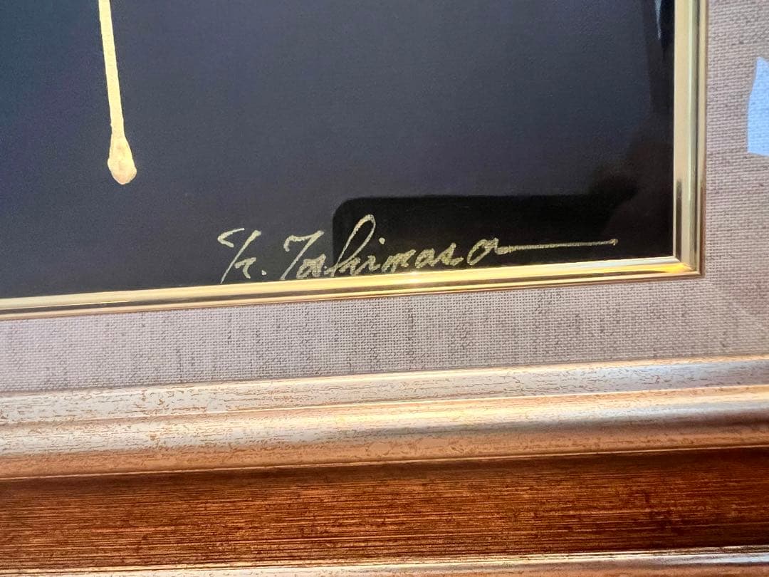 絵画　油絵　golden Apple