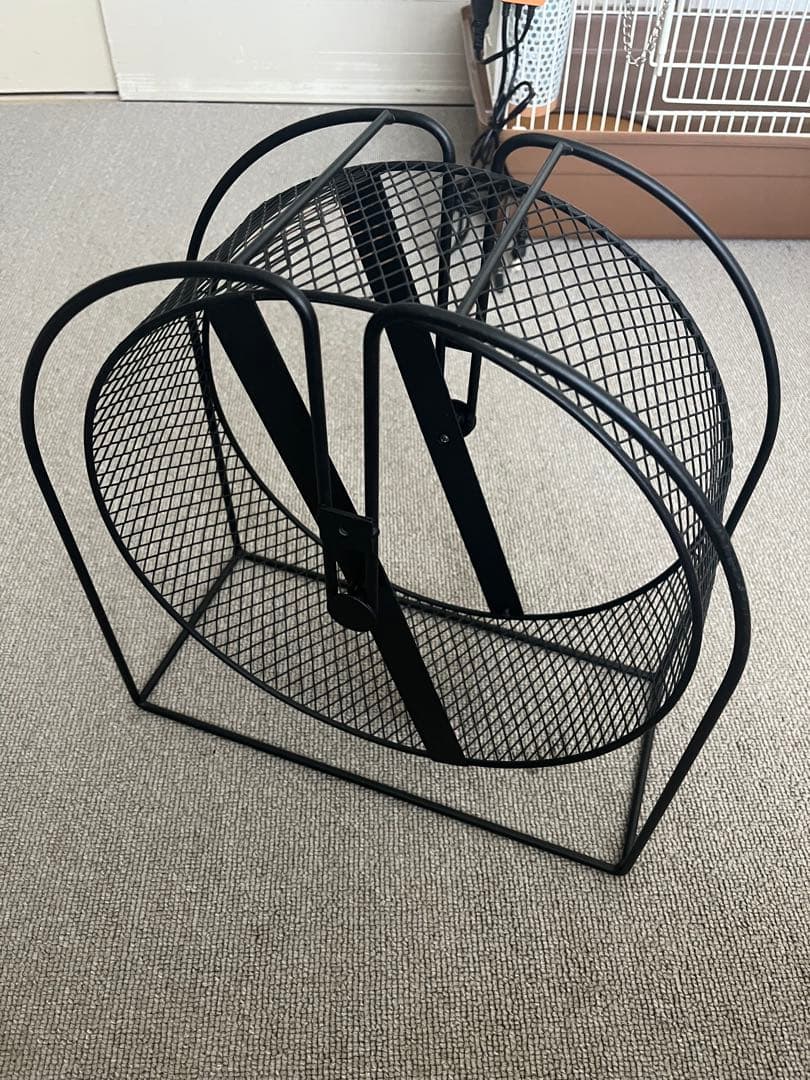 【小動物飼育5点セット】ケージ、デジタルサーモ、置き型ヒーター、回し車、カバー