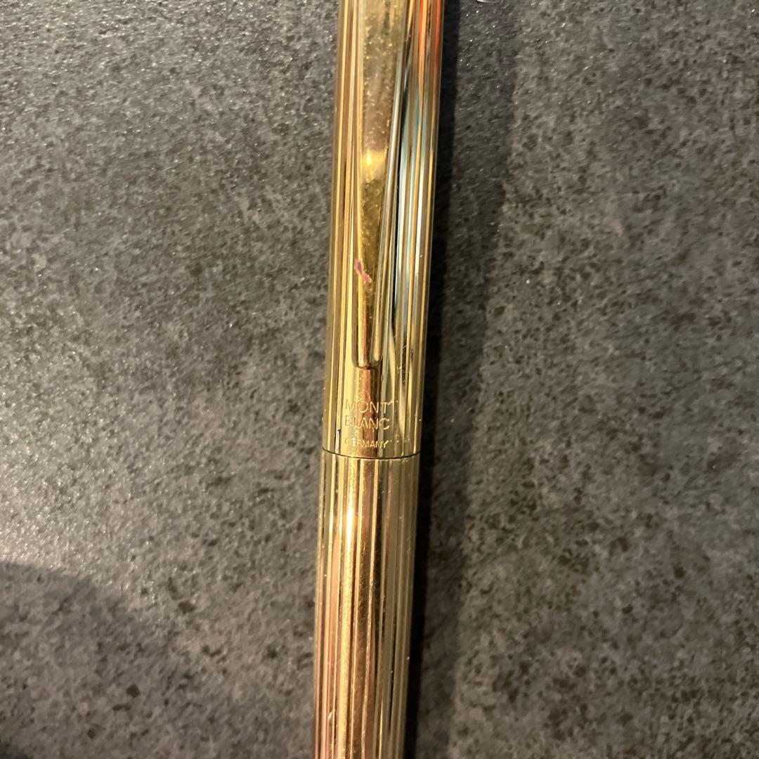 MONT BLANC ゴールド 万年筆 細字