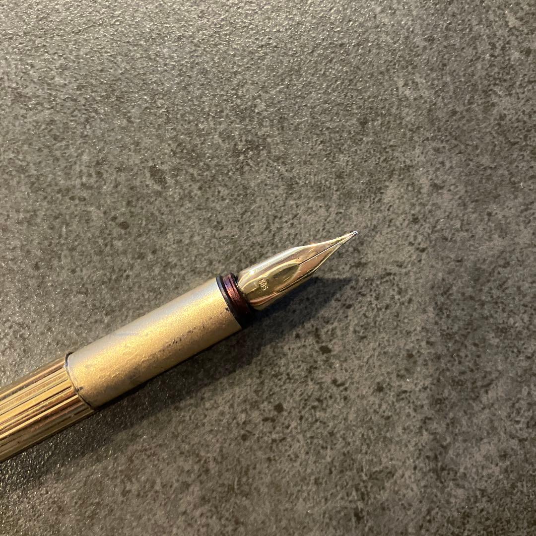 MONT BLANC ゴールド 万年筆 細字