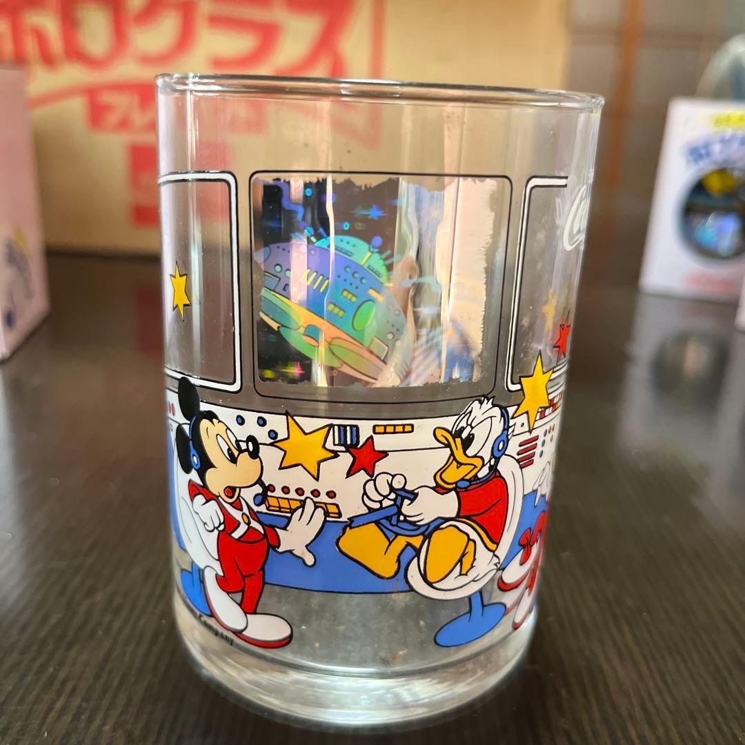 【新品未使用】ディズニーホログラス×48個　コカコーラノベルティ　非売品　レトロ