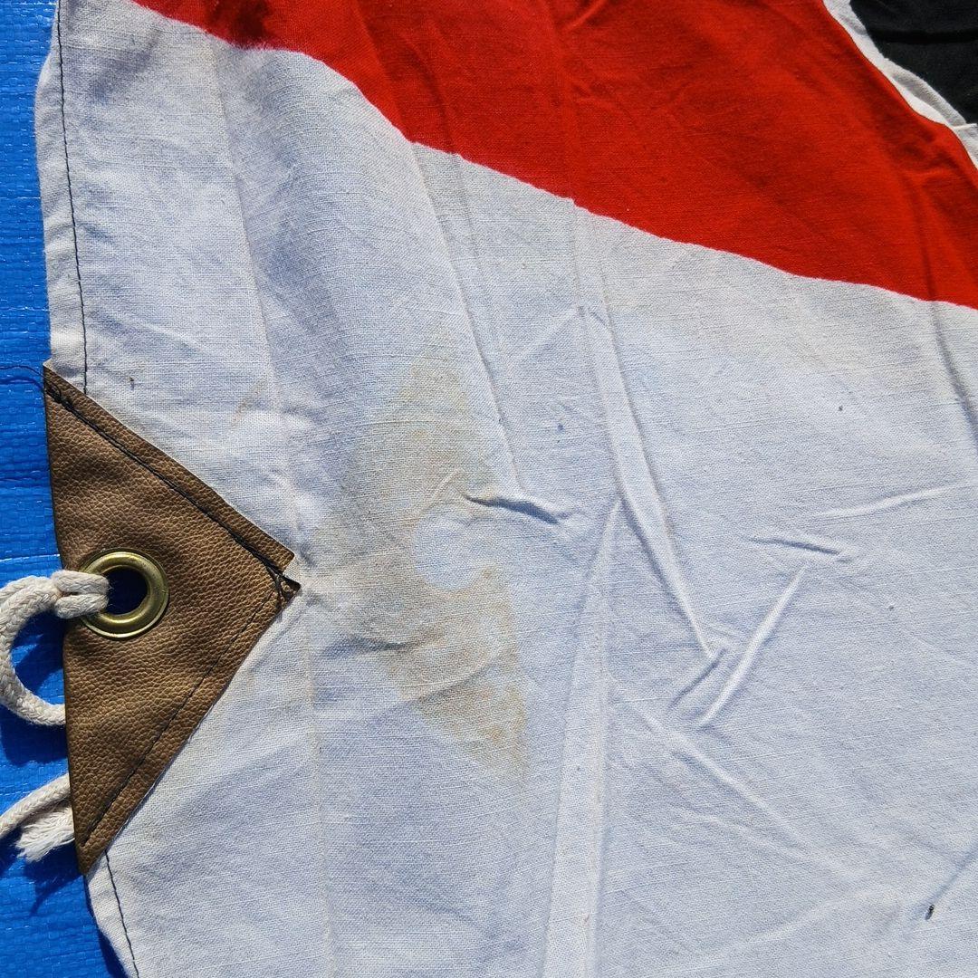 当時物　超特大大漁旗③ 古布　綿　リメイク　ディスプレイ　レトロ　アンティーク