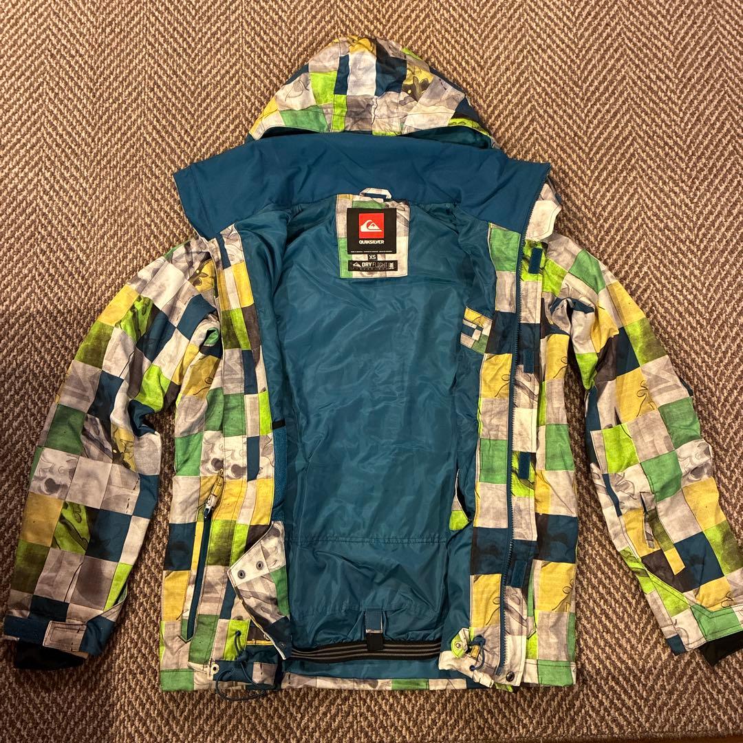 QUIKSILVER /スノーボードウェアXS / スクエア柄