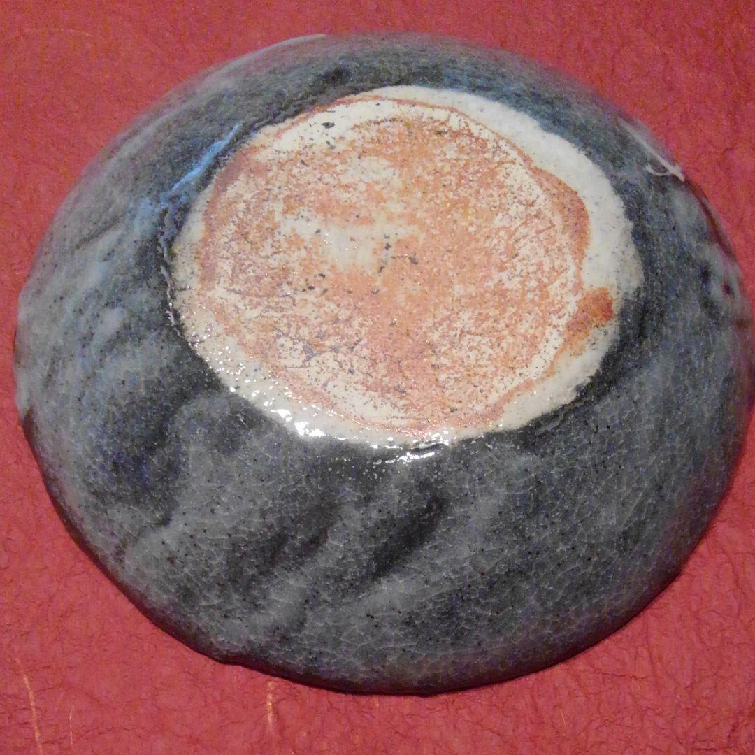 美濃焼　鼠志野葡萄画盛鉢