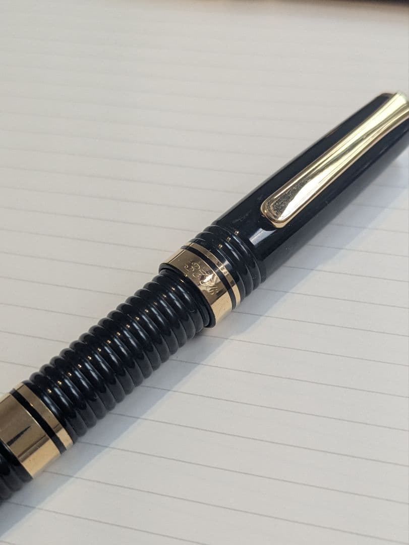 プラチナ万年筆　ギャザード　旧型　細字　14K