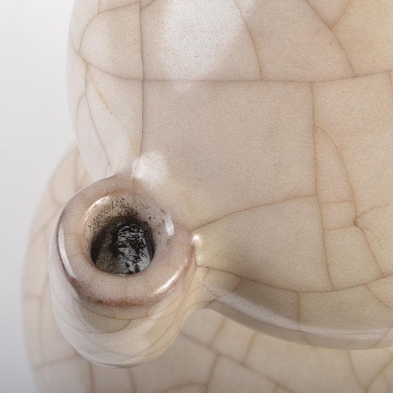 中国　哥釉　貫耳　葫蘆瓶　C　7293E