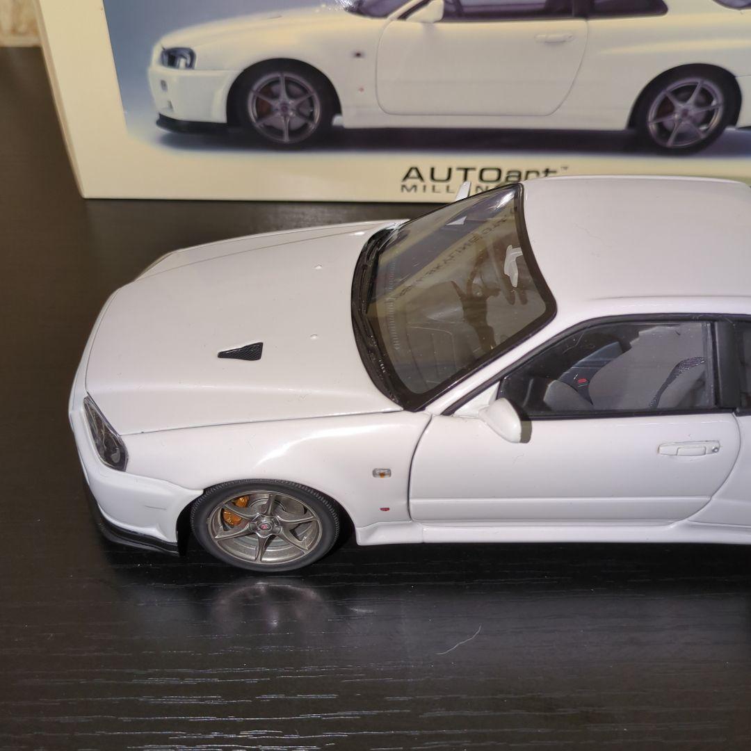 値下げ　オートアート1/18 スカイライン GT-R R34 VスペックII