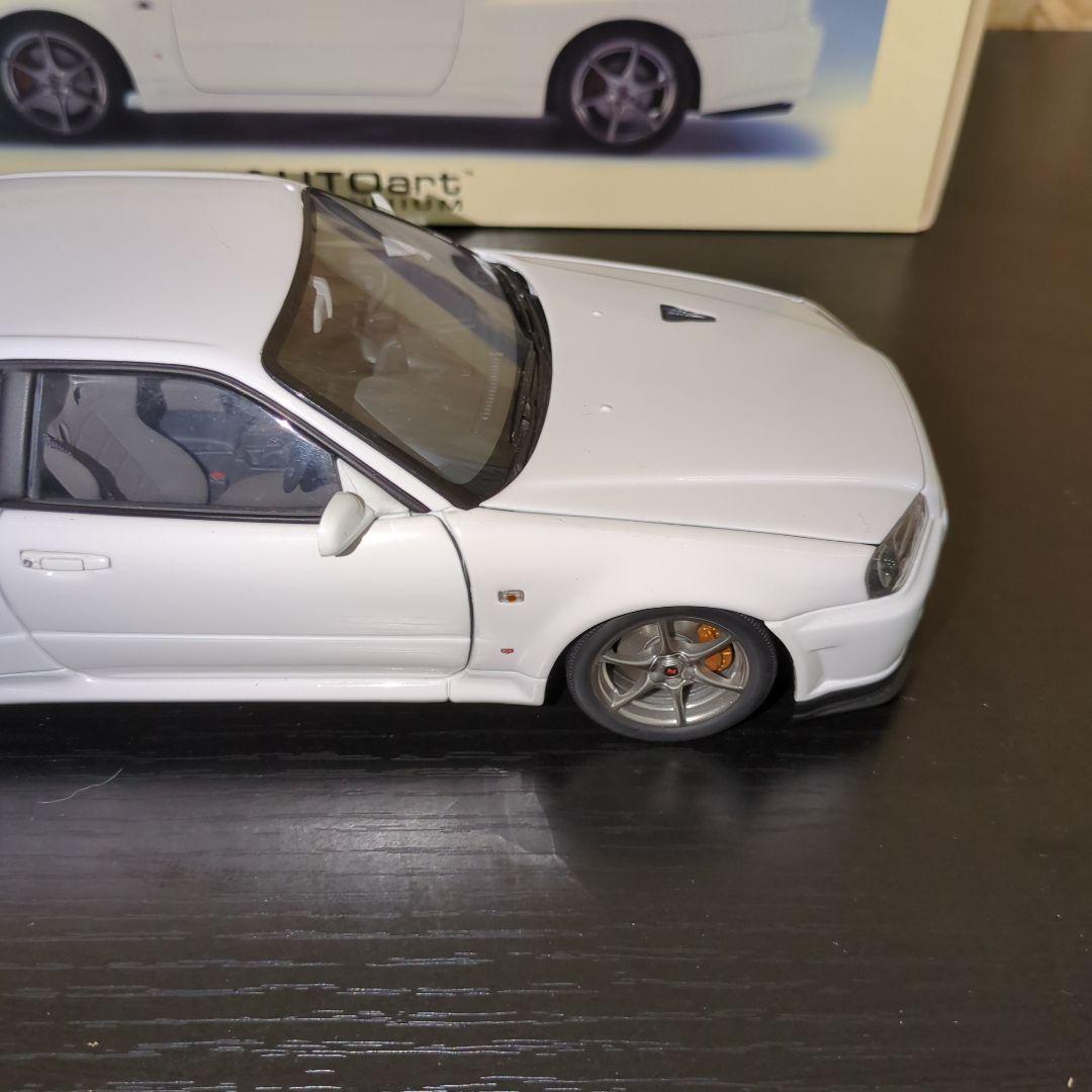 値下げ　オートアート1/18 スカイライン GT-R R34 VスペックII