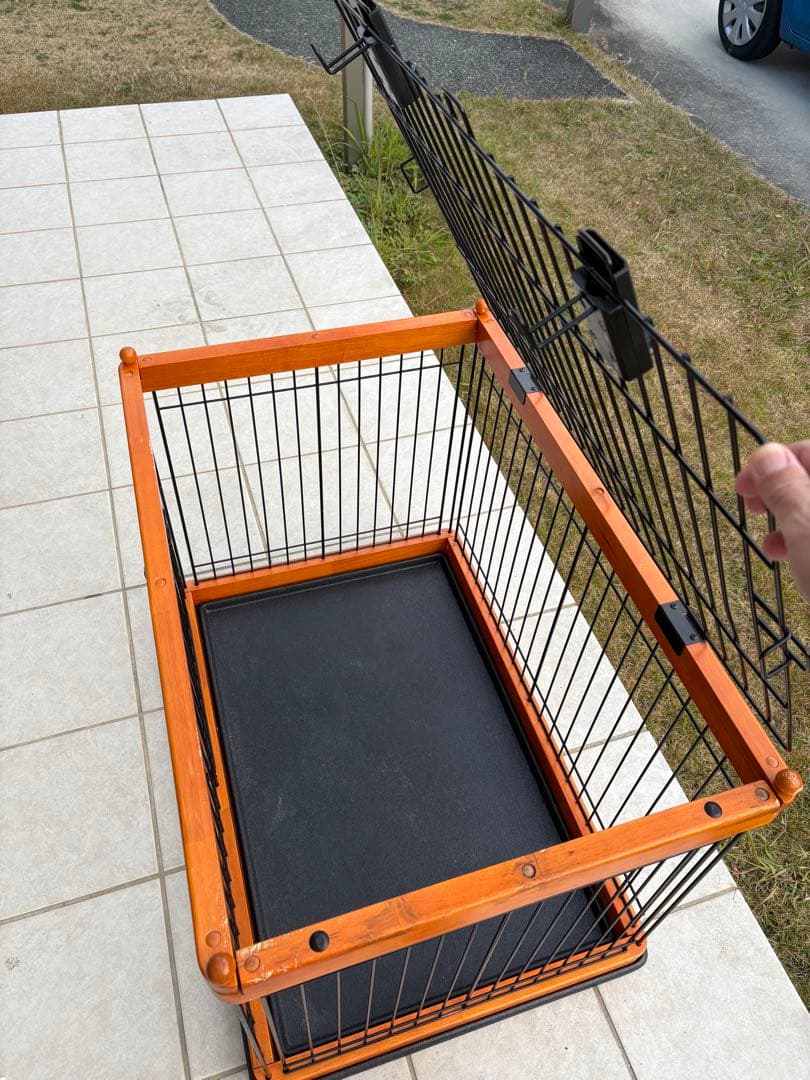 中型犬用ケージ 金属 プラスチック