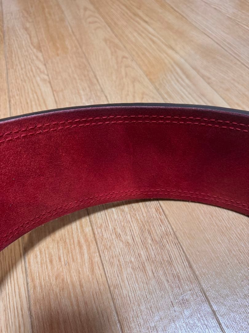 【旧ロゴ】SBD トレーニング・パワーベルト 黒/赤　サイズS