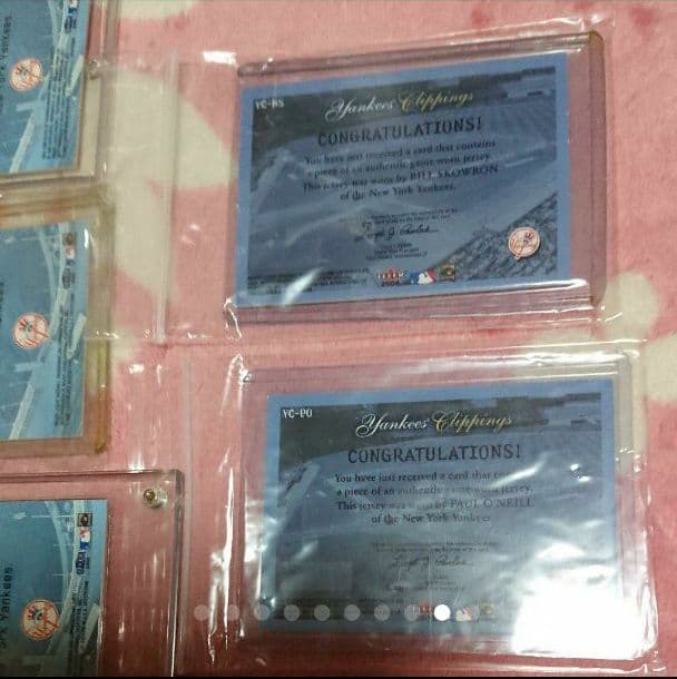 Fleer ヤンキース ジャージカード 10枚セット