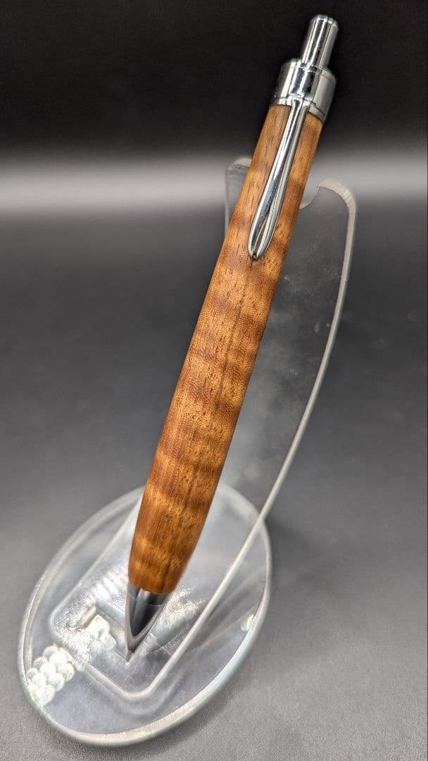 471ペン工房翌檜　金糸楠木　虎杢　木軸シャーペン　ボールペン