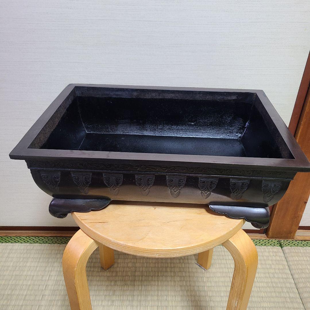 花器　菖浦地紋水盤