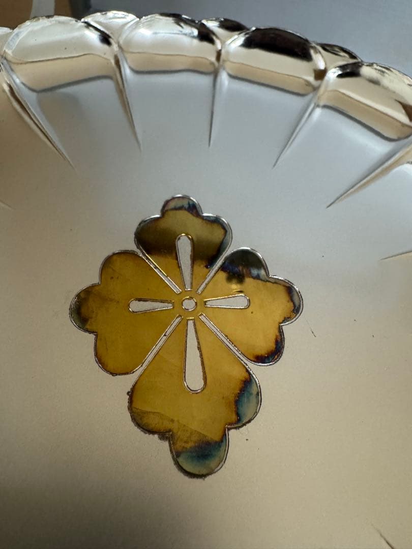 第六十回 伊勢神宮 式年御遷宮 記念品 装飾皿　高純度ステンレス　純銀鍍金