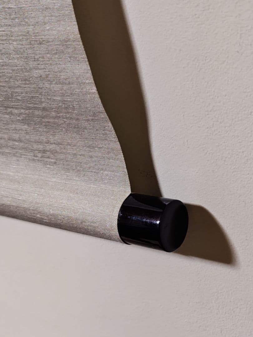 茶掛 表千家【堀内宗完 (兼中斎)】『雲収山岳青』紙本 横物 桐共箱 外箱 掛軸