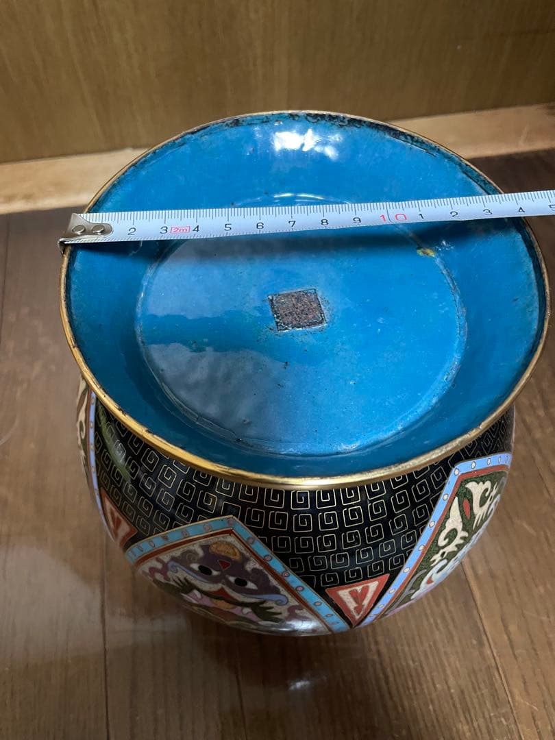 七宝花瓶　美品