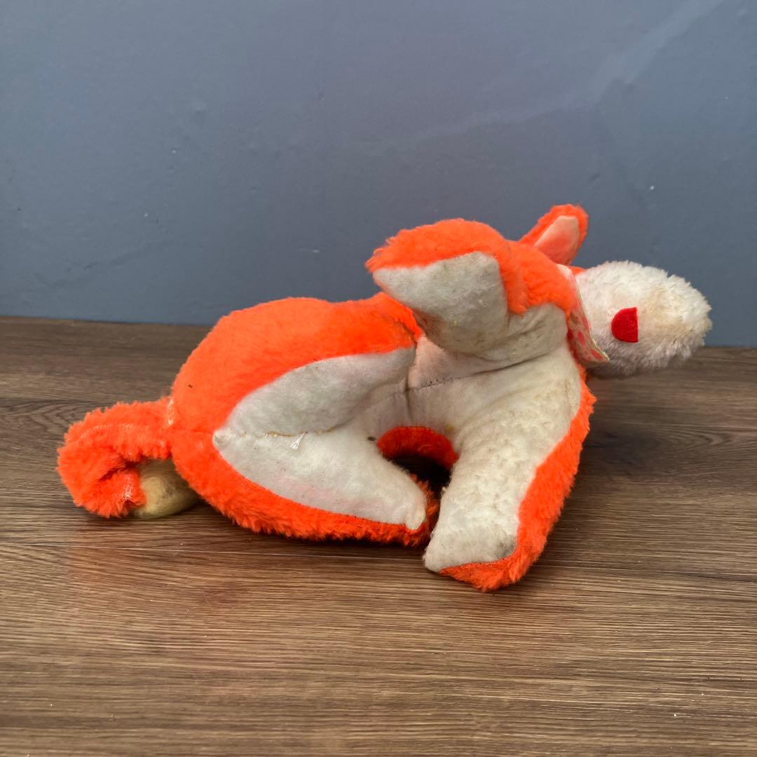 昭和レトロ ぬいぐるみ 馬 ポニー オレンジ ヴィンテージ 当時物 置物
