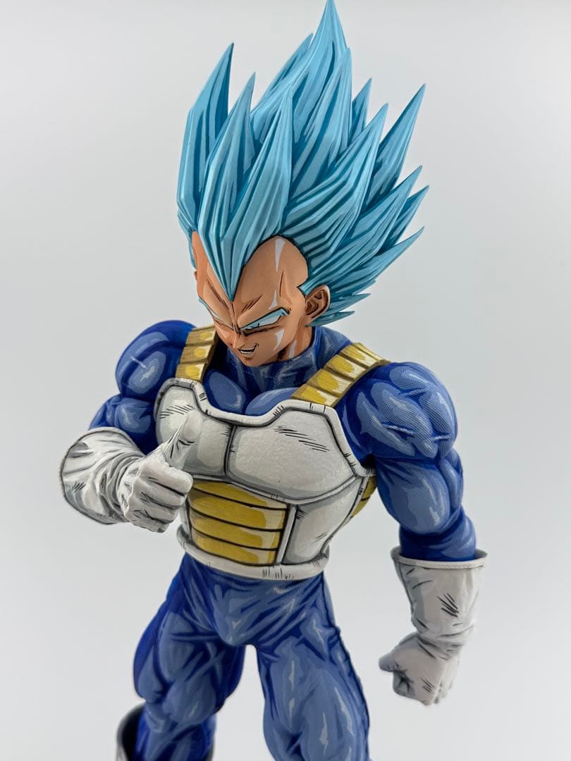 ドラゴンボール　リペイント　ベジータ　スーパーサイヤ人ブルー　ガレージキット