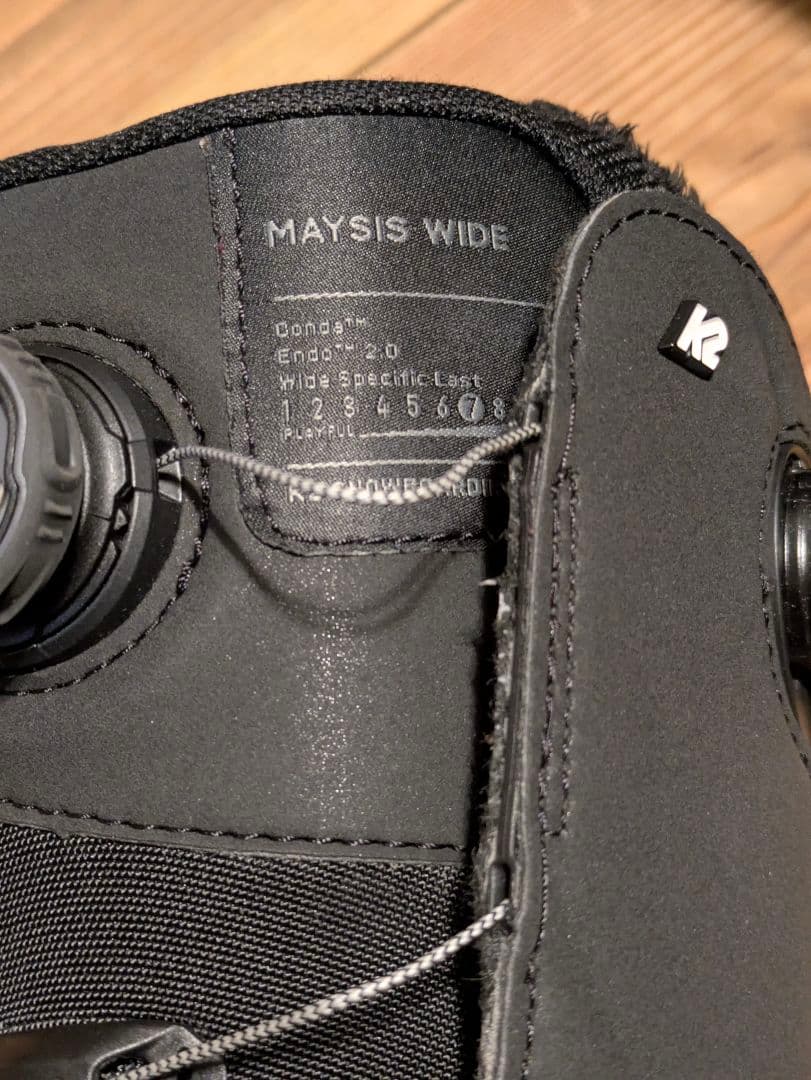 K2 23-24 MAYSISWIDE 27cmダブルBOAスノーボードブーツ黒