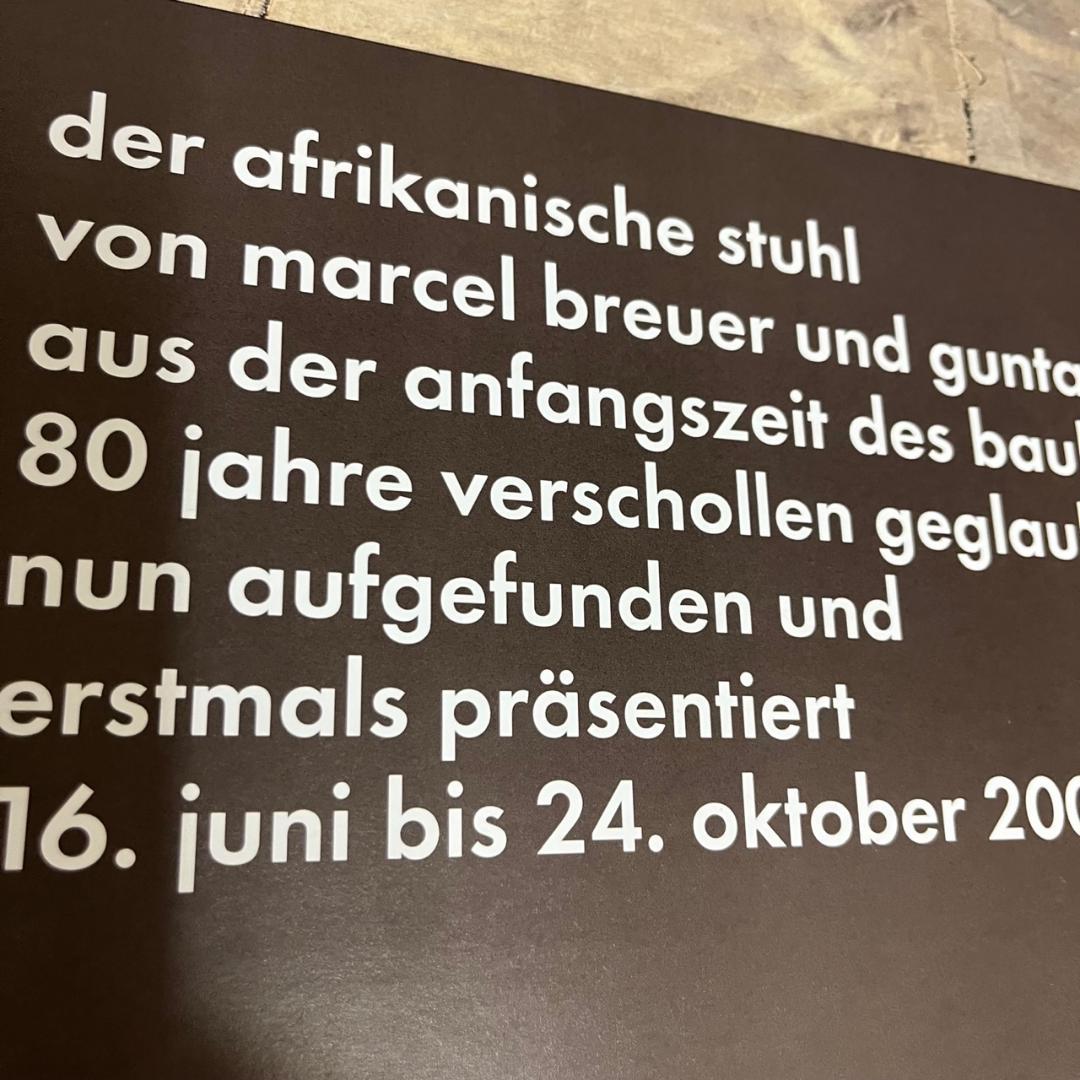 額装品/Der Afrikanische stuhl（バウハウス）